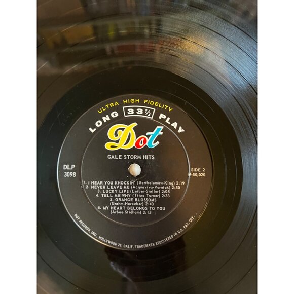 Gale Storm Hits Vinyl Record LP DLP 3098 Long Play 33 1/3  Dot Records - Picture 6 of 6